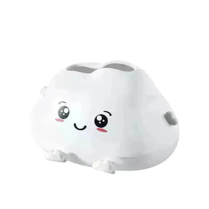 Creative Cartoon Clouds Plastic Paper Napping Box Cute Desktop Bathroom Tissue Box