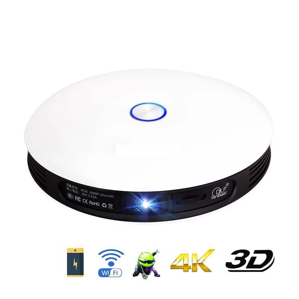 CRONY D08-Projector dlp 3D 4K Rk3368 2G 8G mini projector hd 1080p smart mini portable projector