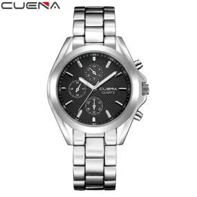 CUENA Mens Professional Watch with Stainless Band