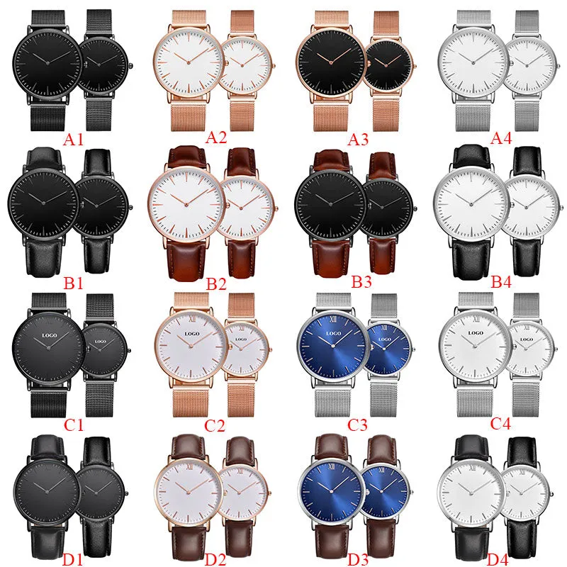 Customise Your Logo Classic Watches Women Rose Gold Stainless Steel Mesh Ladies Wrist Watches