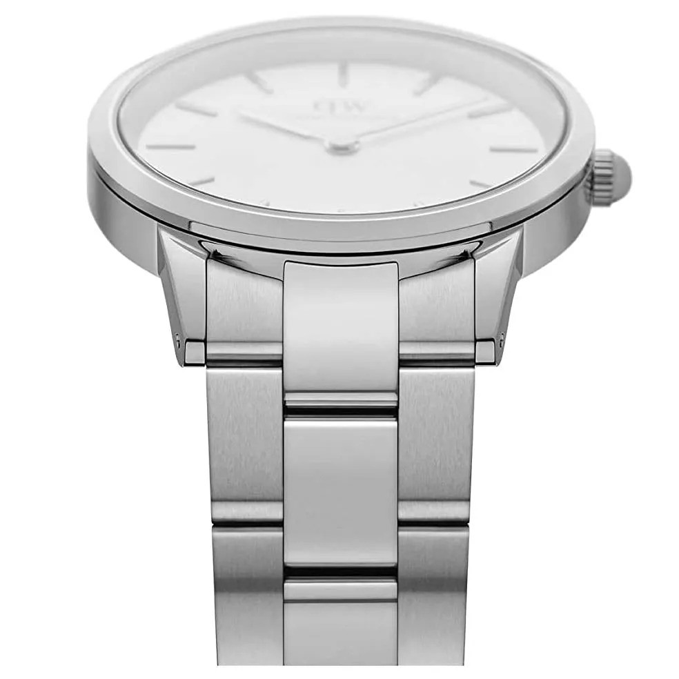 Daniel Wellington Iconic Link  Unisex Silver Watch DW00100203