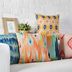 Digital Printed Cushions Assorted 5 PCs-Ikat