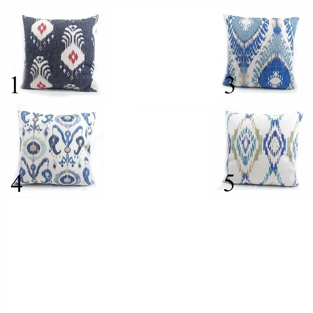 Digital Printed Cushions Assorted 5 PCs-Suzani Patterns