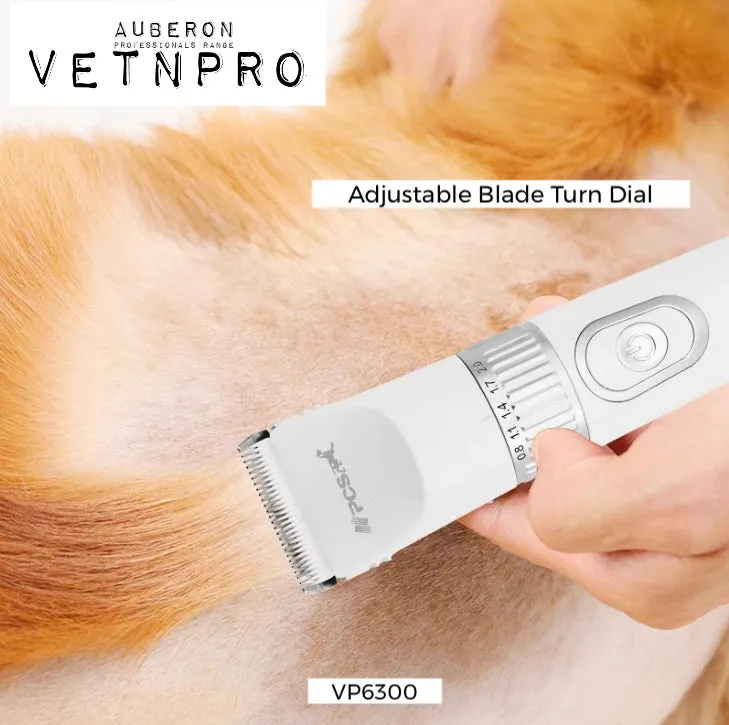 Dog Clippers Cordless Rechargeable Digital Display Adjustable Blade by Turn Dial