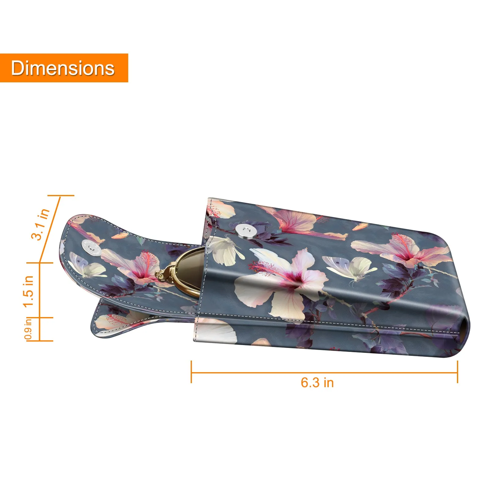 Double Eyeglasses Case with Carabiner Hook | Fintie