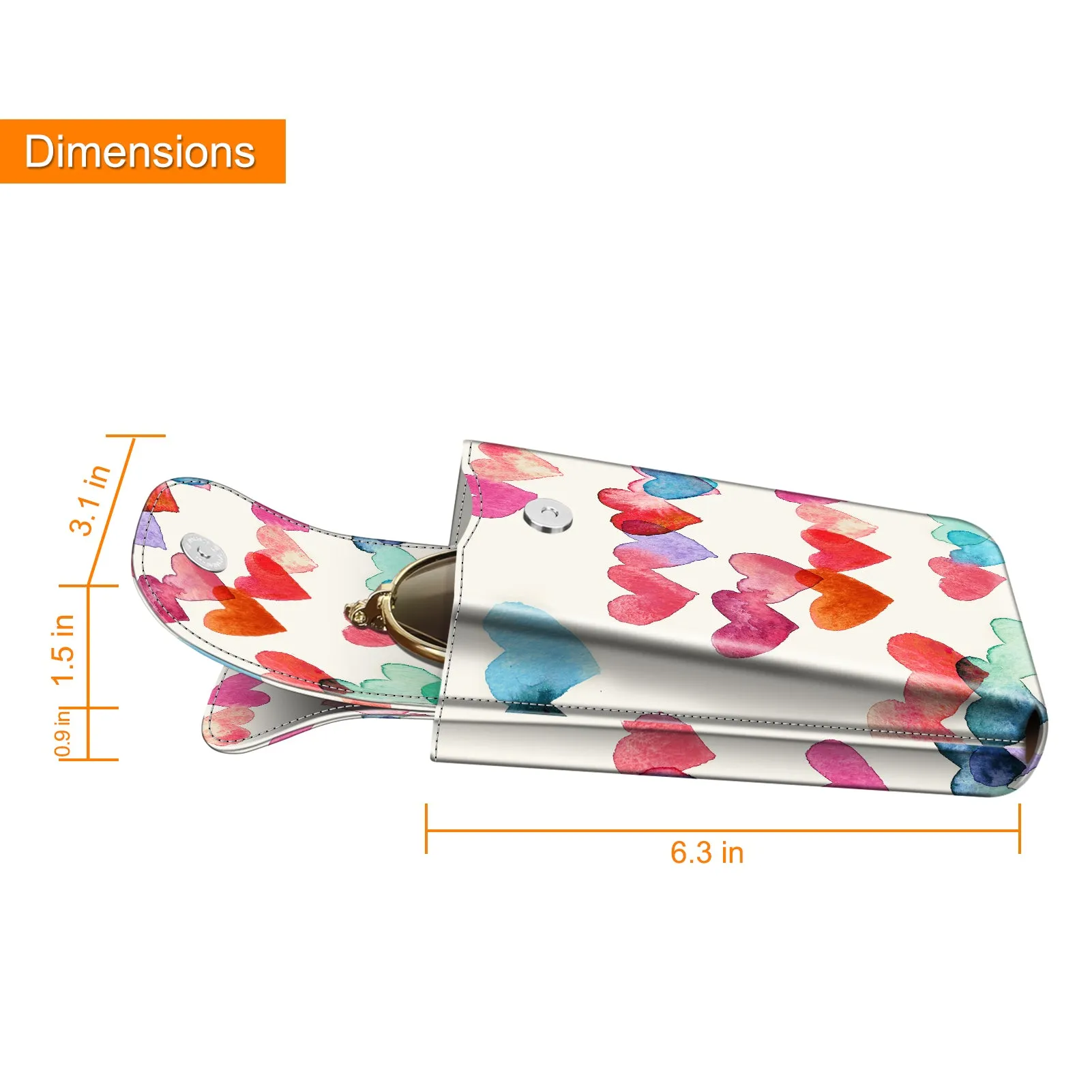 Double Eyeglasses Case with Carabiner Hook | Fintie