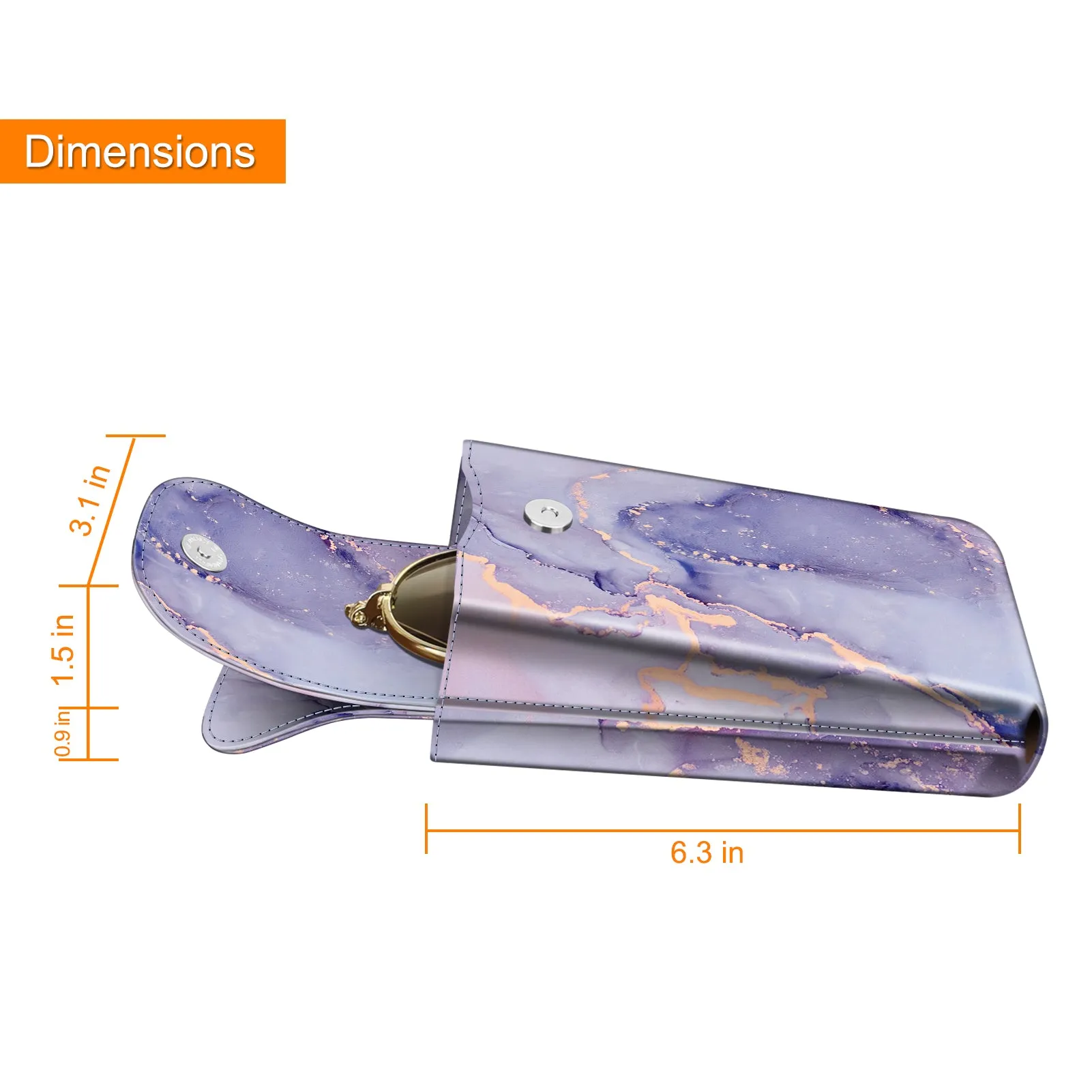 Double Eyeglasses Case with Carabiner Hook | Fintie