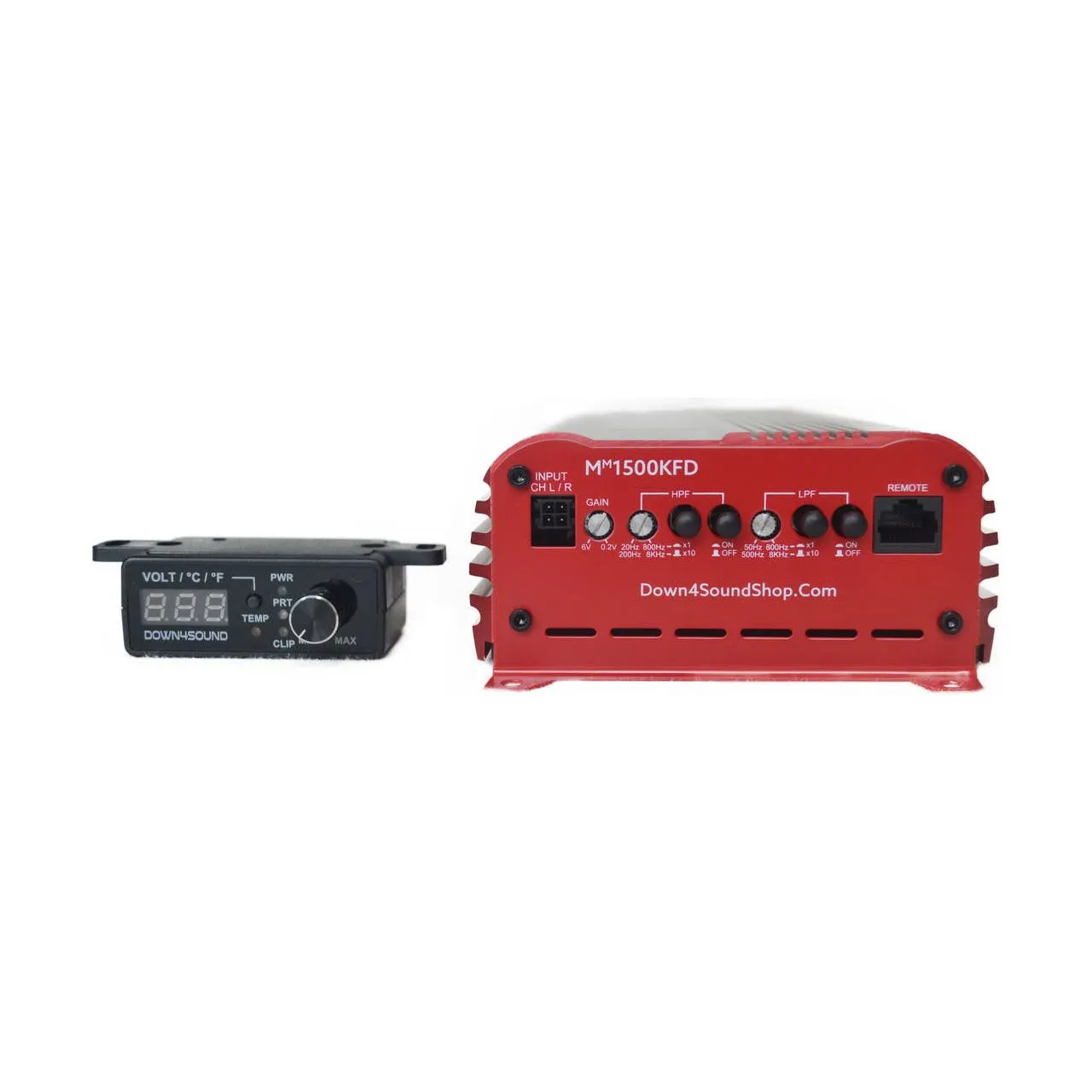 Down4Sound MM1500FKD MINI MAXX RED 1500W RMS Mini Full Bridge Amplifier