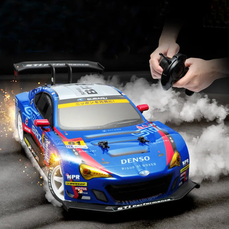 Drift RC Car 1:16 GTR Racing Vehicle High Speed Remote Control Subaru Brz Sport Car for Kids Adults