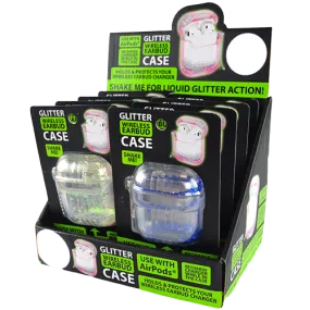 Earbud Case Liquid Glitter - 8 Pieces Per Retail Ready Display 20357