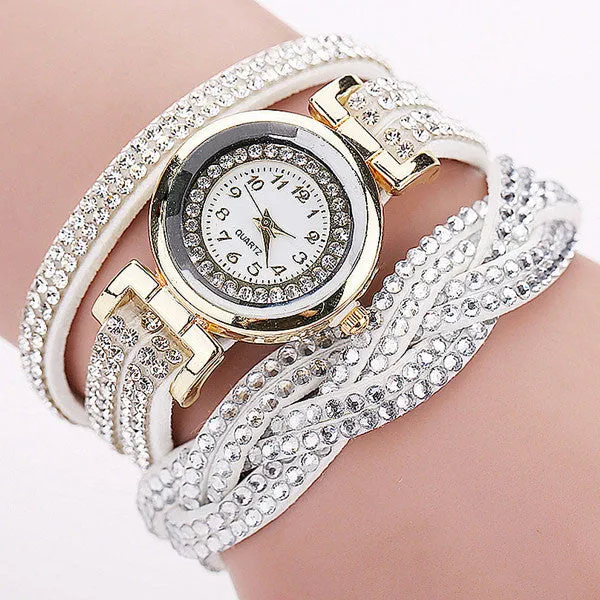 Fashion Luxury Rhinestone Bracelet Women Watch Ladies Quartz Watch Casual Women Wristwatch