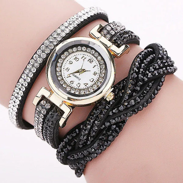 Fashion Luxury Rhinestone Bracelet Women Watch Ladies Quartz Watch Casual Women Wristwatch