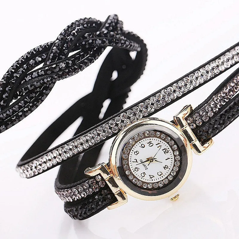 Fashion Luxury Rhinestone Bracelet Women Watch Ladies Quartz Watch Casual Women Wristwatch