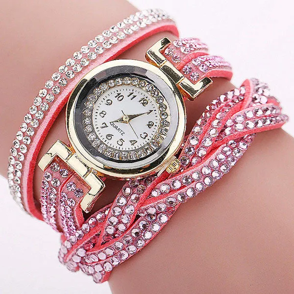 Fashion Luxury Rhinestone Bracelet Women Watch Ladies Quartz Watch Casual Women Wristwatch