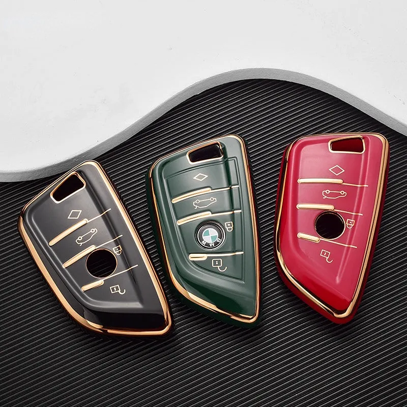 Fashion TPU Car Remote Key Case Cover Shell Fob For BMW X1 X3 X5 X6 X7 1 3 5 6 7 Series G20 G30 G11 F15 F16 G01 G02 F48 Keyless