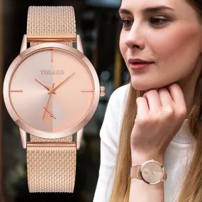 Fashion Women Quartz Watch Luxury Plastic Leather Analog Wrist Watches