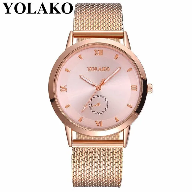 Fashion Women Quartz Watch Luxury Plastic Leather Analog Wrist Watches