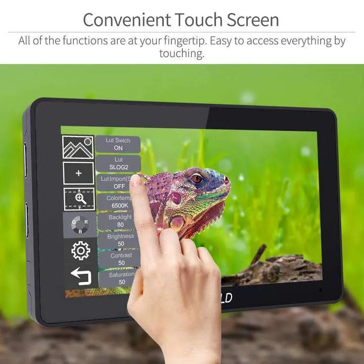 FEELWORLD F6 PLUS 5.5 Inch 3D LUT Touch Screen Camera Field Monitor HDMI FHD Support 4K Input Output