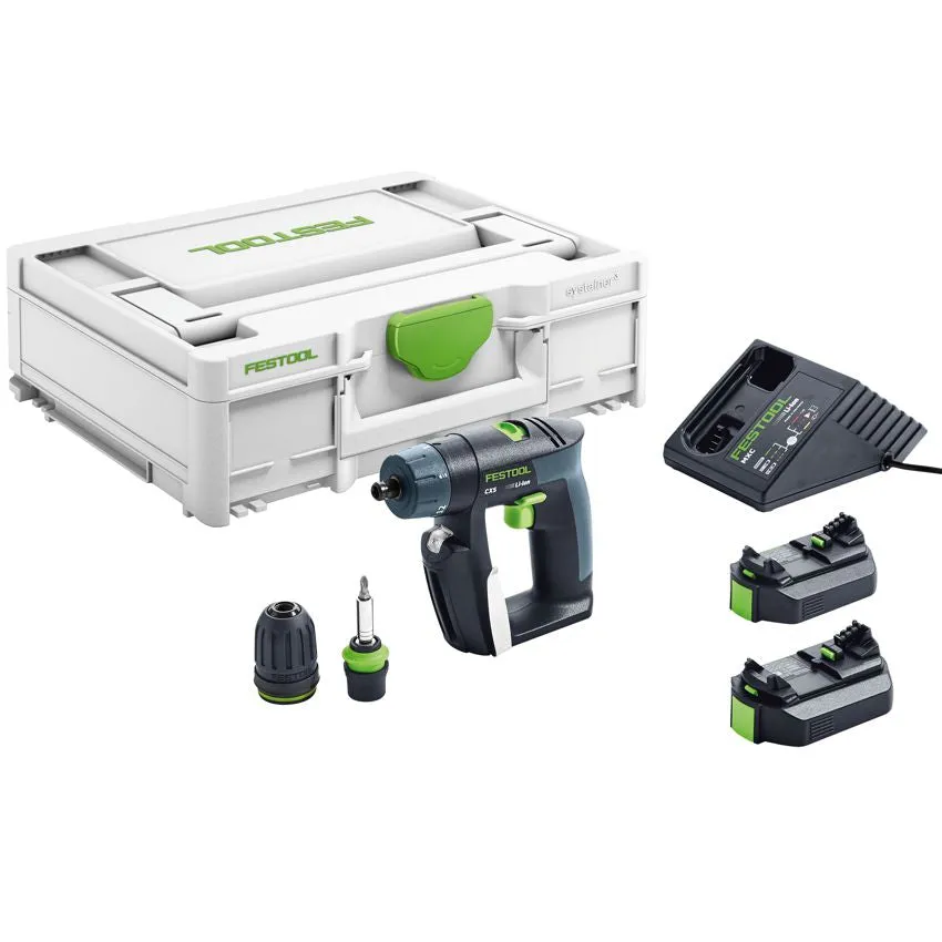 FESTOOL CORDLESS DRILL CXS 2,6 PLUS FES576092