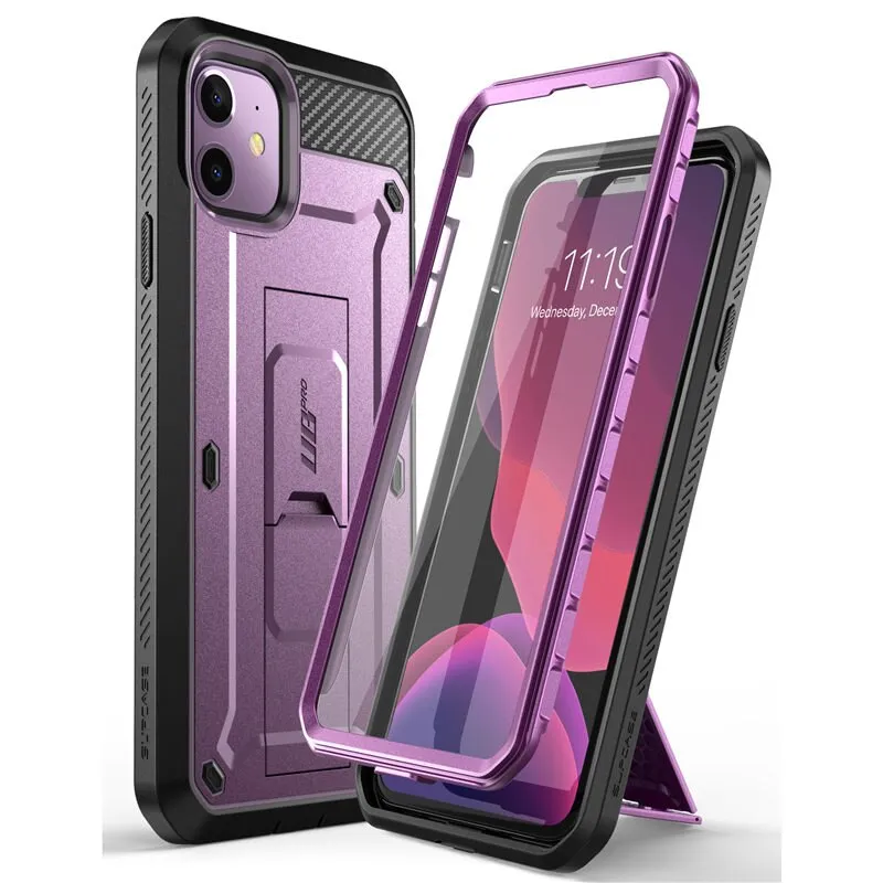 For iPhone XR /Xs Max/ 11/11 Pro/11 Pro Max Case  Rugged Holster Cover with Built-in Screen Protector