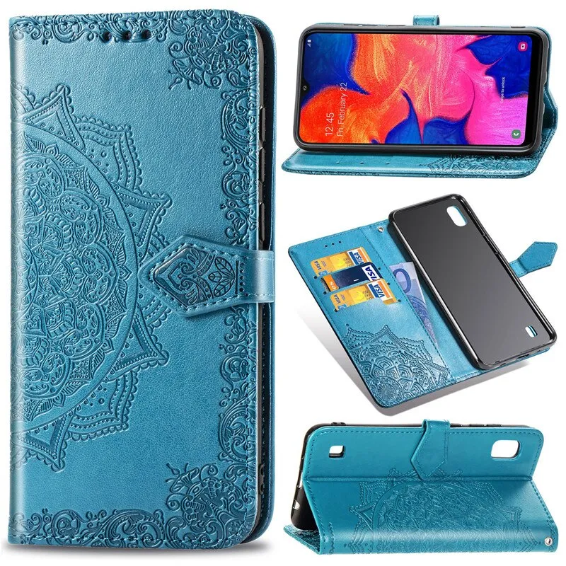 For Samsung Galaxy A10 Flip Case Magnetic Book Stand Protective Card Wallet Case For Samsung Galaxy A10 Case Phone Cover funda