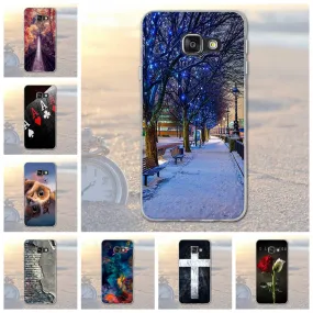 For Samsung Galaxy A3 2016 A310 A310F Animal Scenery City Pattern Rubber TPU Soft Phone Cover Case For Samsung A3 2016 Fundas