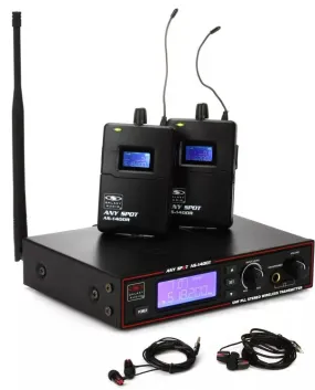 Galaxy Audio AS-1400-2 Wireless In-Ear Monitor Twin Pack System with EB4 Earbuds