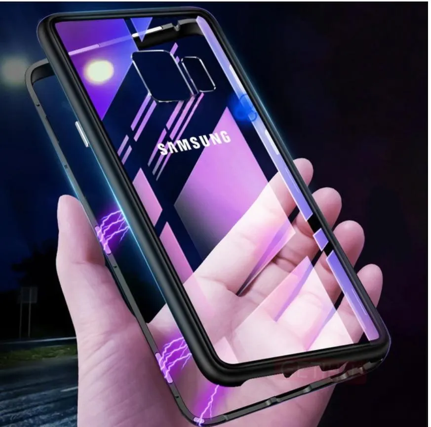 Galaxy Series Electronic Auto-Fit Magnetic Transparent Glass Case