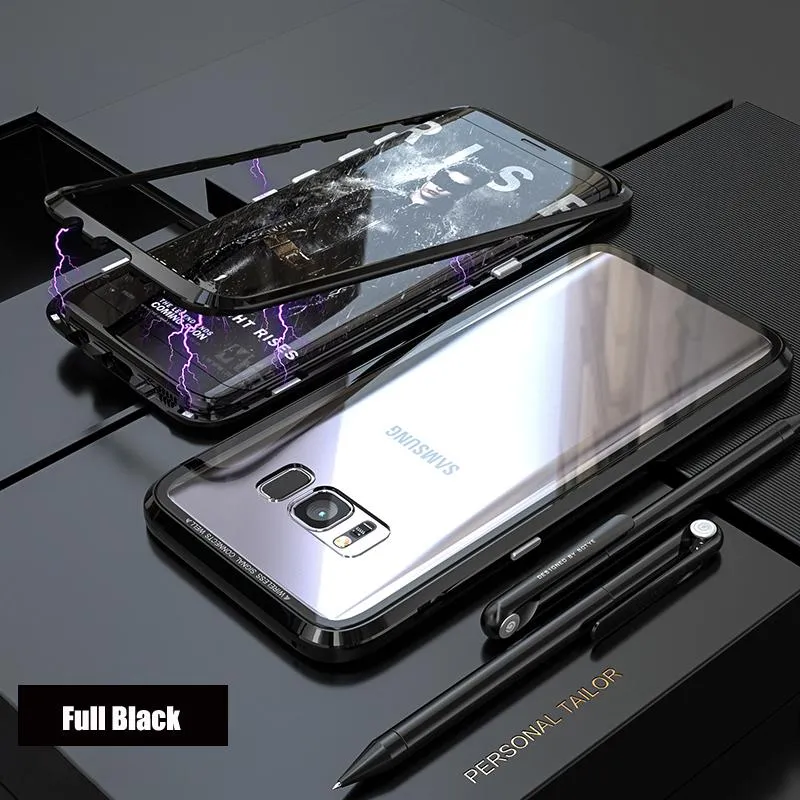 Galaxy Series Electronic Auto-Fit Magnetic Transparent Glass Case