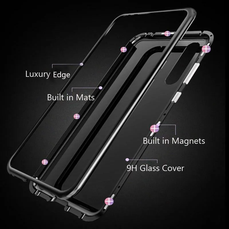 Galaxy Series Electronic Auto-Fit Magnetic Transparent Glass Case