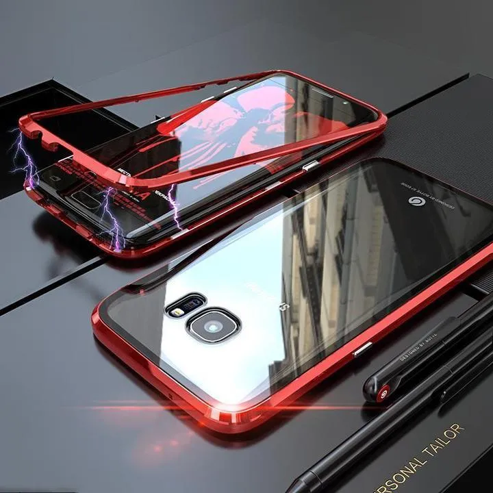 Galaxy Series Electronic Auto-Fit Magnetic Transparent Glass Case