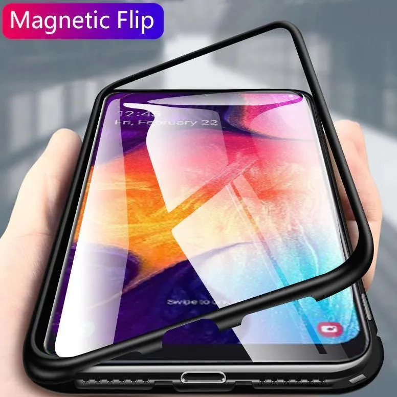 Galaxy Series Electronic Auto-Fit Magnetic Transparent Glass Case