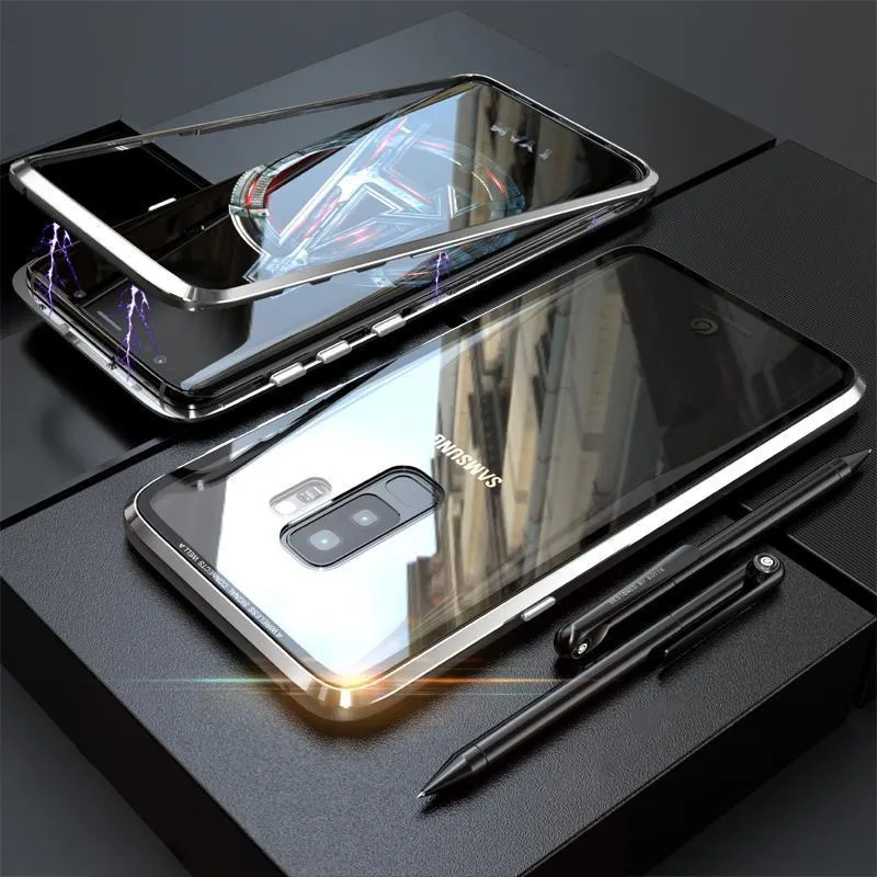 Galaxy Series Electronic Auto-Fit Magnetic Transparent Glass Case