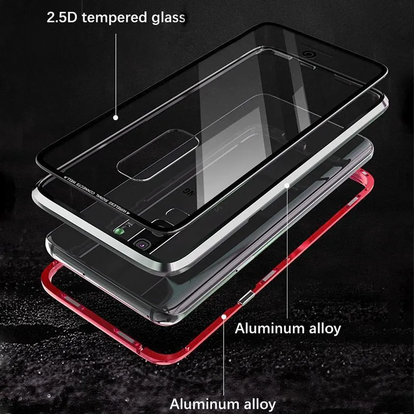 Galaxy Series Electronic Auto-Fit Magnetic Transparent Glass Case