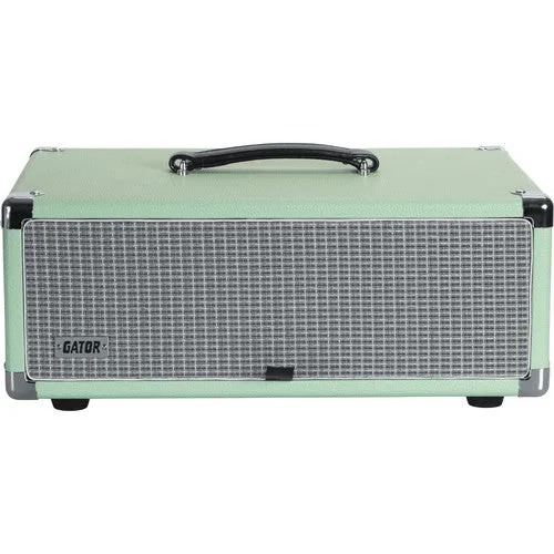 Gator GR-RETRORACK-3SG Vintage Amp Vibe Rack Case - 3U Seafoam Green