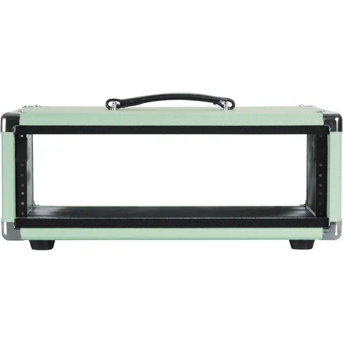 Gator GR-RETRORACK-3SG Vintage Amp Vibe Rack Case - 3U Seafoam Green