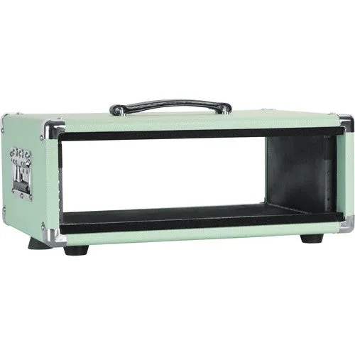 Gator GR-RETRORACK-3SG Vintage Amp Vibe Rack Case - 3U Seafoam Green