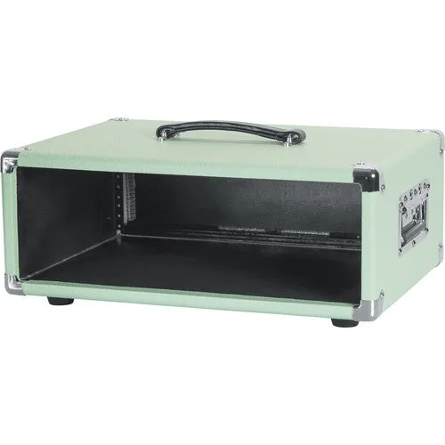 Gator GR-RETRORACK-3SG Vintage Amp Vibe Rack Case - 3U Seafoam Green