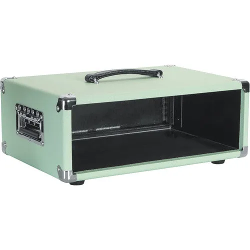 Gator GR-RETRORACK-3SG Vintage Amp Vibe Rack Case - 3U Seafoam Green