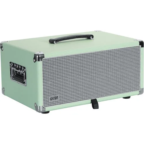 Gator GR-RETRORACK-4SG Vintage Amp Vibe Rack Case - 4U Seafoam Green