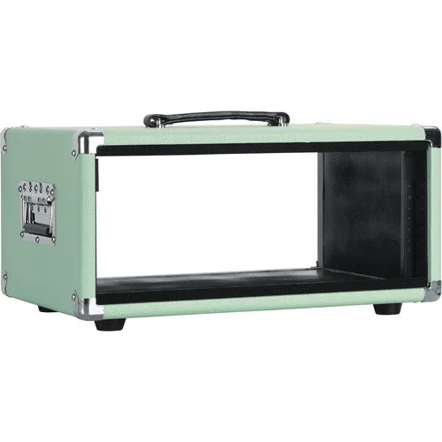 Gator GR-RETRORACK-4SG Vintage Amp Vibe Rack Case - 4U Seafoam Green