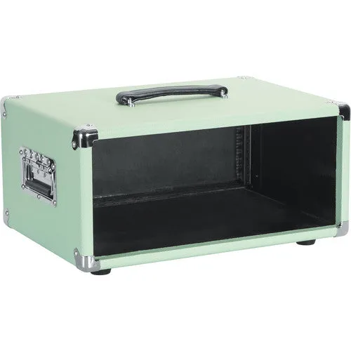 Gator GR-RETRORACK-4SG Vintage Amp Vibe Rack Case - 4U Seafoam Green