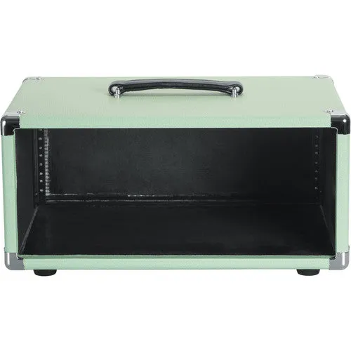 Gator GR-RETRORACK-4SG Vintage Amp Vibe Rack Case - 4U Seafoam Green