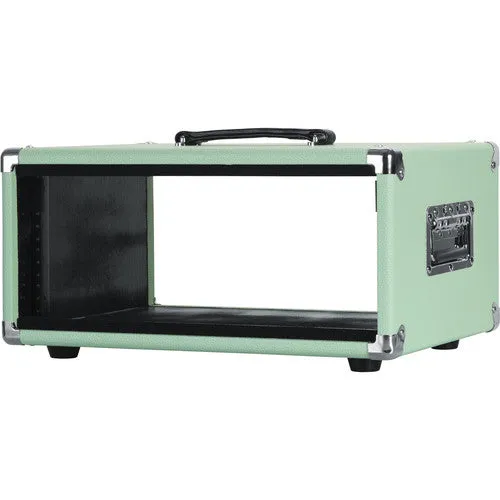 Gator GR-RETRORACK-4SG Vintage Amp Vibe Rack Case - 4U Seafoam Green