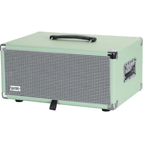 Gator GR-RETRORACK-4SG Vintage Amp Vibe Rack Case - 4U Seafoam Green