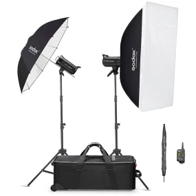 Godox Sk400Ii-V Studio Flash 2 Head Kit New