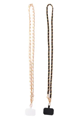 Gold Chain Cell Phone Lanyard Set of 2 - 11/25