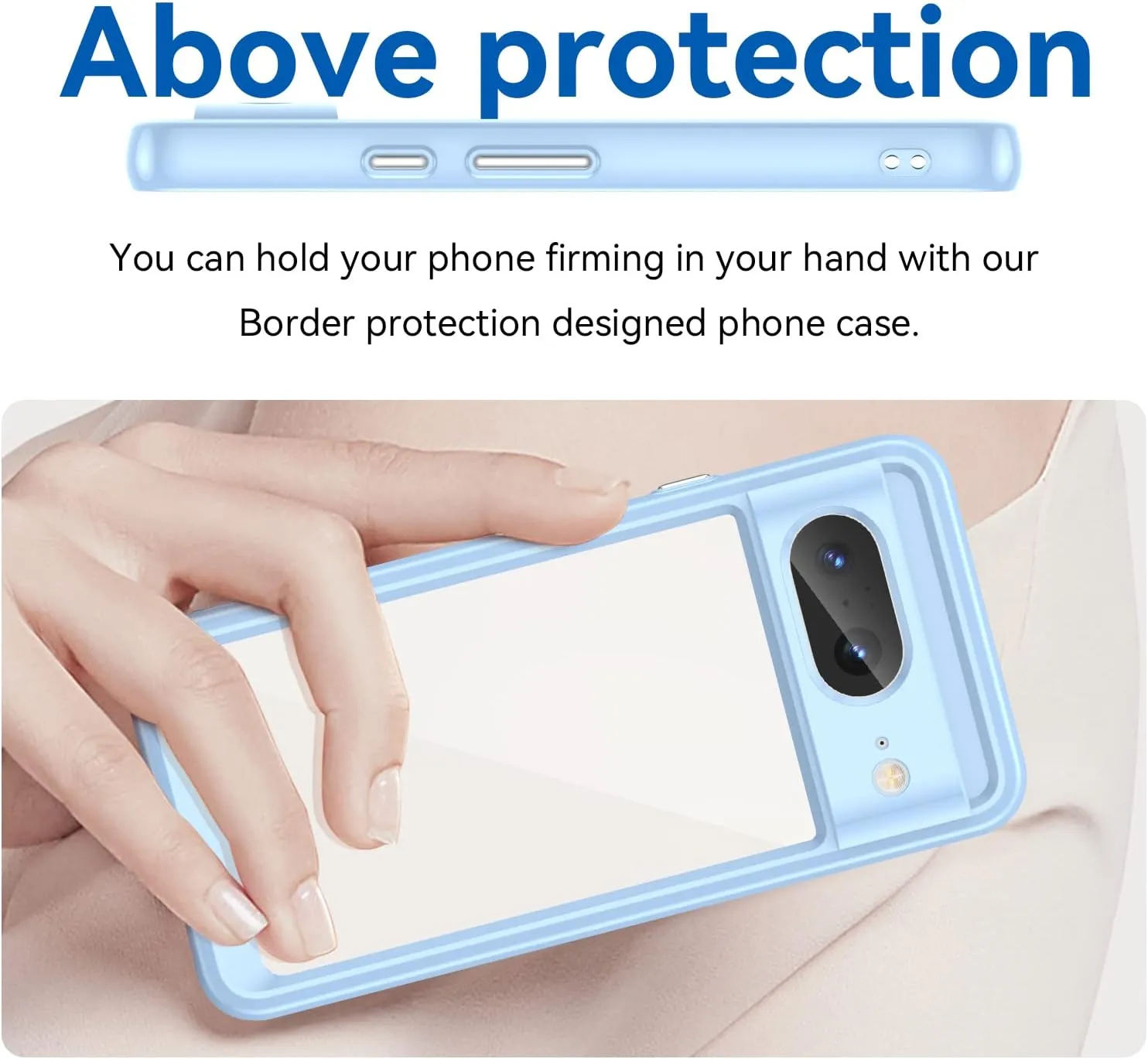 Google 8 Case HD Screen Protector Soft Bumper Crystal PC Hard Back Shockproof Cover Cases