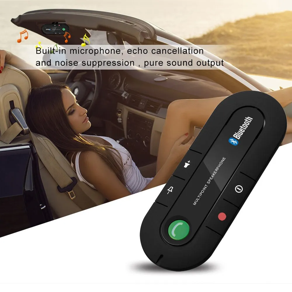 Handsfree Car Kit Sun Visor Multi-Point Speakerphone- USB Charging