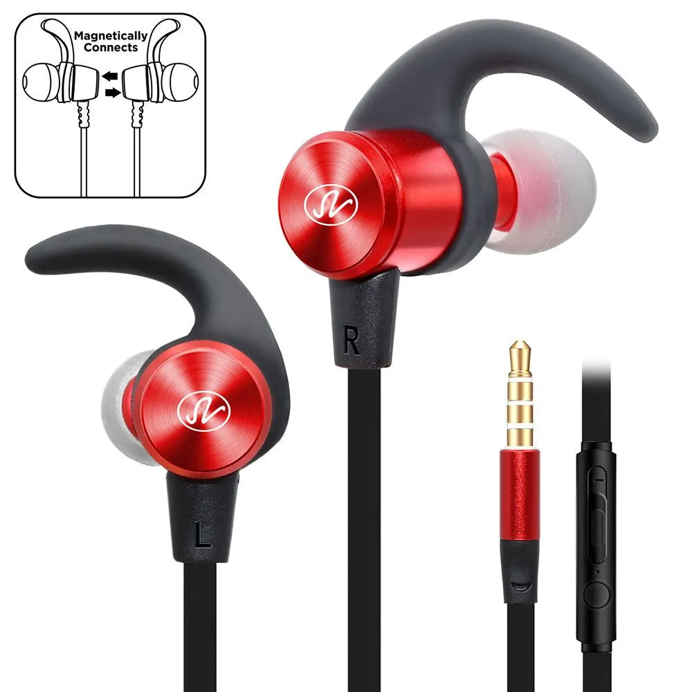 High Performance Magnetic Sports & Fitness Earbud Headphones by Modes